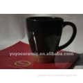 colour glazed black porcelain cup